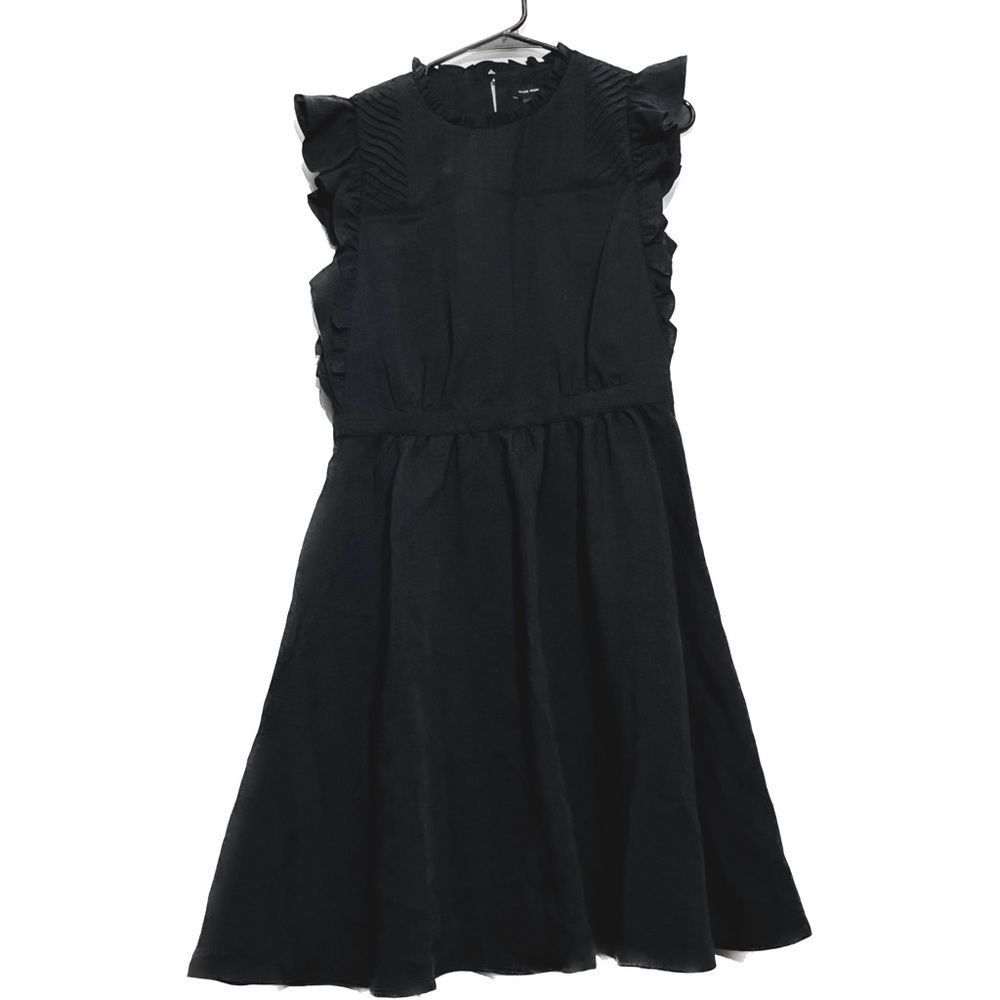 Club, Monaco, women’s size 4, sleeveless, keyhole, neck, ruffle, a line dress
